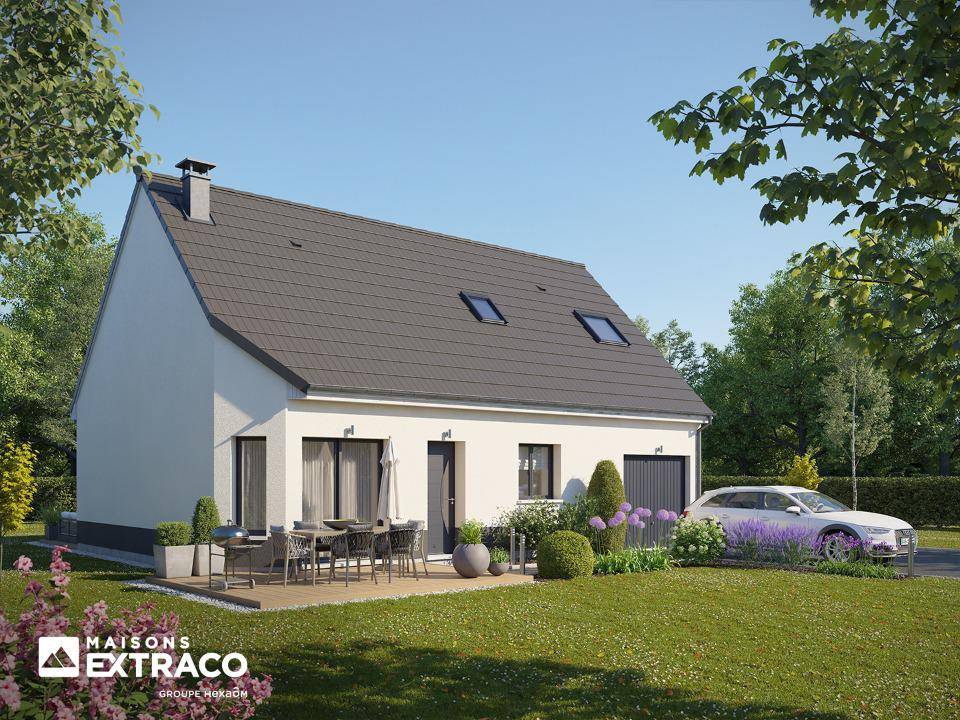 Programme terrain + maison à Mesnières-en-Bray en Seine-Maritime (76) de 105 m² à vendre au prix de 228000€ - 1