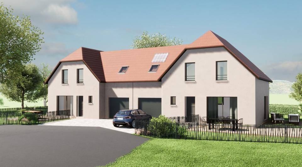 Programme terrain + maison à Rountzenheim-Auenheim en Bas-Rhin (67) de 120 m² à vendre au prix de 325000€ - 2