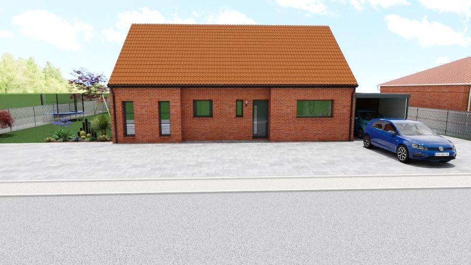 Programme terrain + maison à Carvin en Pas-de-Calais (62) de 93 m² à vendre au prix de 269767€ - 1
