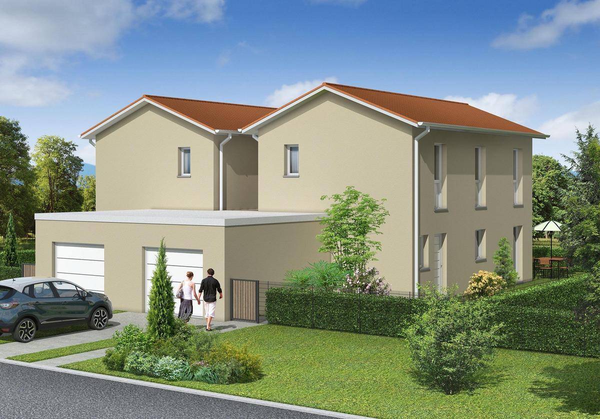 Programme terrain + maison à Fleurieux-sur-l'Arbresle en Rhône (69) de 91 m² à vendre au prix de 381100€ - 1