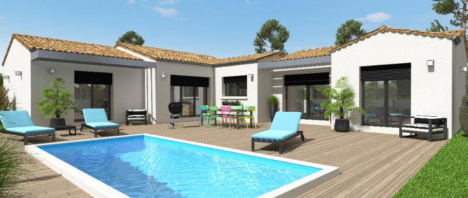 Programme terrain + maison à Port-des-Barques en Charente-Maritime (17) de 125 m² à vendre au prix de 429020€ - 1