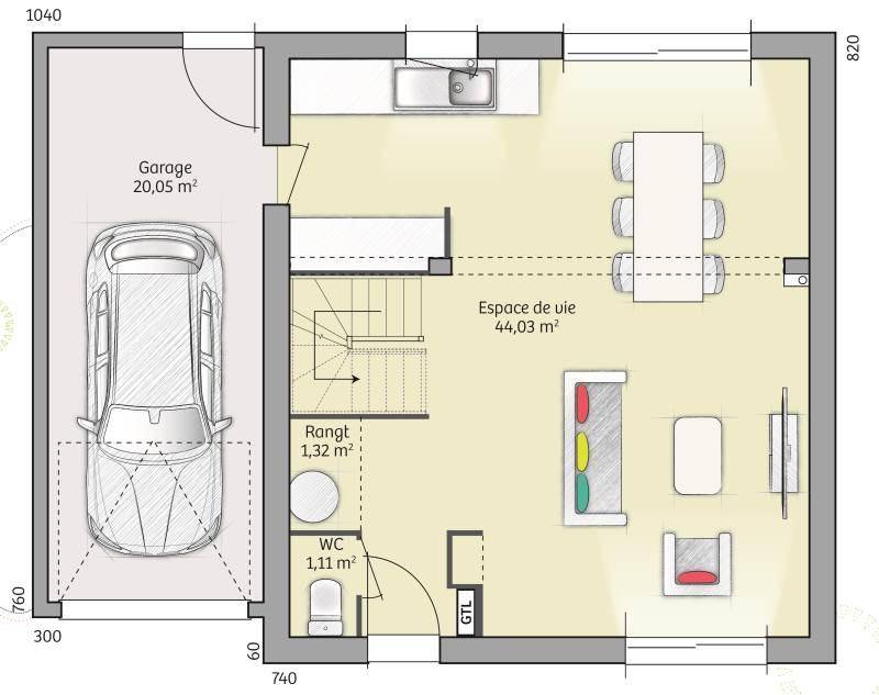 Programme terrain + maison à Saint-Cyr-l'École en Yvelines (78) de 91 m² à vendre au prix de 435000€ - 4