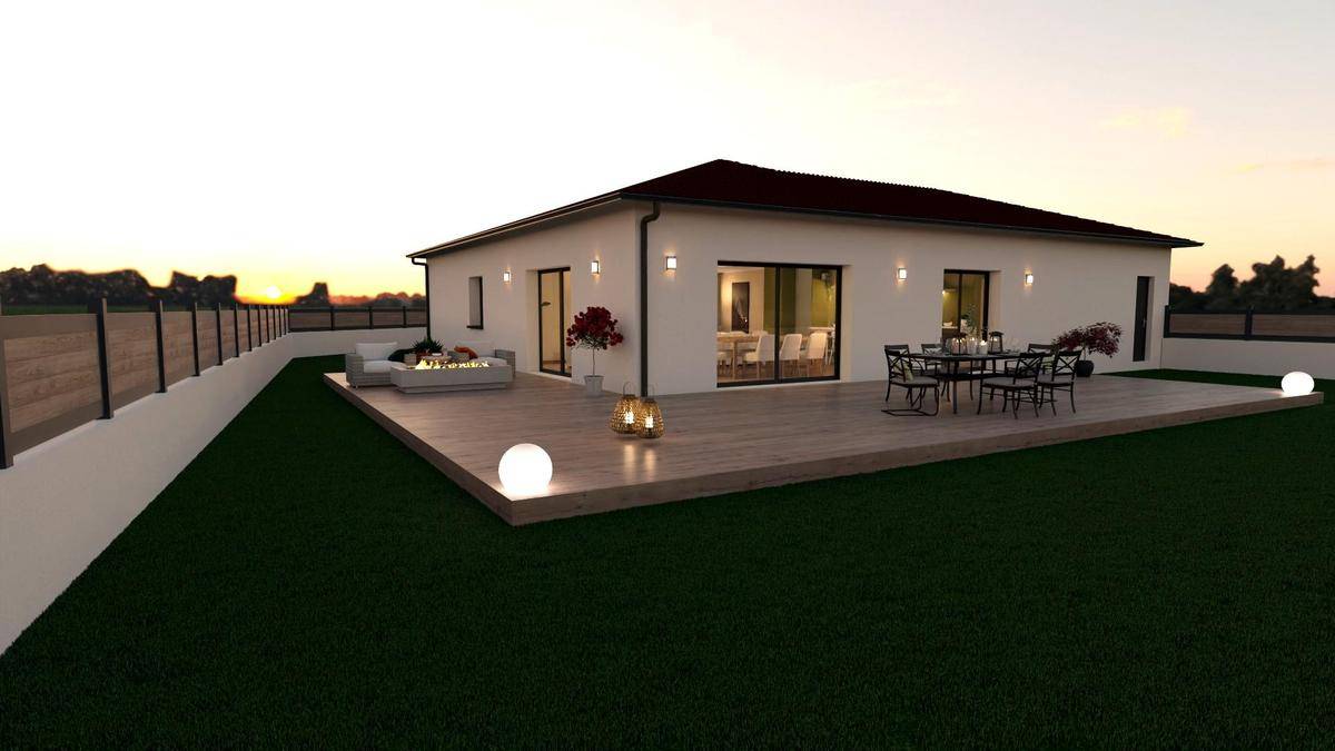 Programme terrain + maison à Tramoyes en Ain (01) de 120 m² à vendre au prix de 534000€ - 2