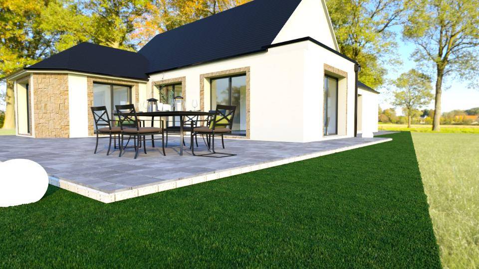 Programme terrain + maison à Port-en-Bessin-Huppain en Calvados (14) de 110 m² à vendre au prix de 289000€ - 2
