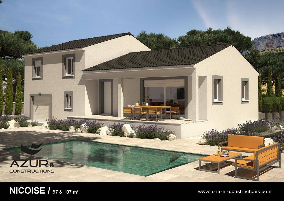 Programme terrain + maison à La Bouilladisse en Bouches-du-Rhône (13) de 100 m² à vendre au prix de 519100€ - 2
