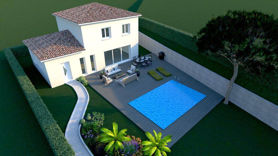 Programme terrain + maison à Grans en Bouches-du-Rhône (13) de 106 m² à vendre au prix de 426200€ - 3