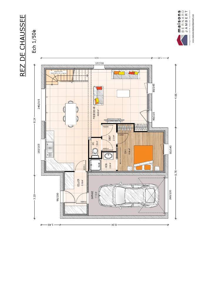 Programme terrain + maison à Bellevigne-les-Châteaux en Maine-et-Loire (49) de 110 m² à vendre au prix de 272500€ - 4