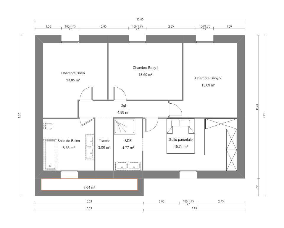 Programme terrain + maison à Avesnes-le-Sec en Nord (59) de 160 m² à vendre au prix de 404000€ - 4