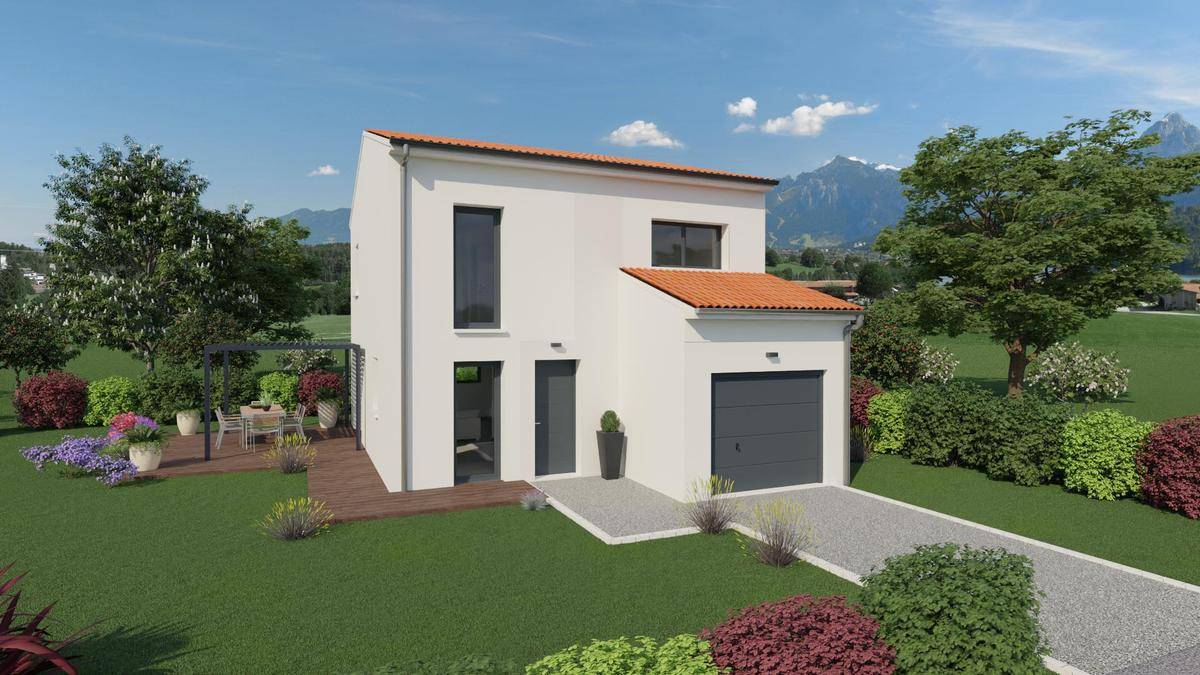 Programme terrain + maison à Veyre-Monton en Puy-de-Dôme (63) de 100 m² à vendre au prix de 299500€ - 2