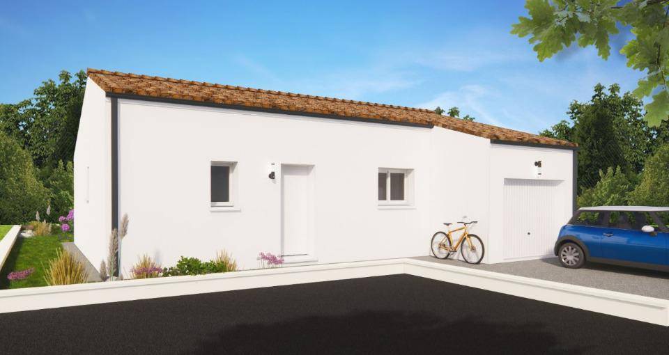 Programme terrain + maison à Anais en Charente (16) de 78 m² à vendre au prix de 182000€ - 1