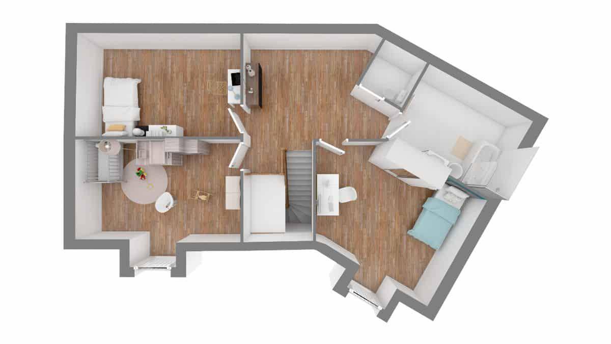 Programme terrain + maison à Salins-les-Bains en Jura (39) de 109 m² à vendre au prix de 219050€ - 4