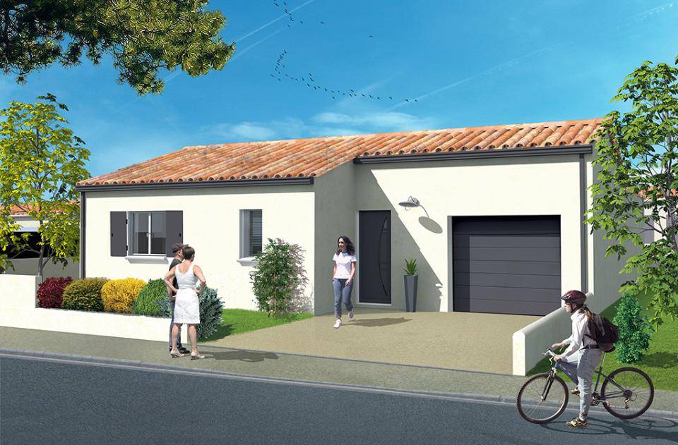 Programme terrain + maison à Pont-l'Abbé-d'Arnoult en Charente-Maritime (17) de 94 m² à vendre au prix de 198520€ - 1