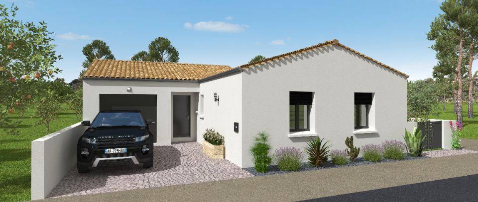 Programme terrain + maison à Saint-Hippolyte en Charente-Maritime (17) de 82 m² à vendre au prix de 200025€ - 1