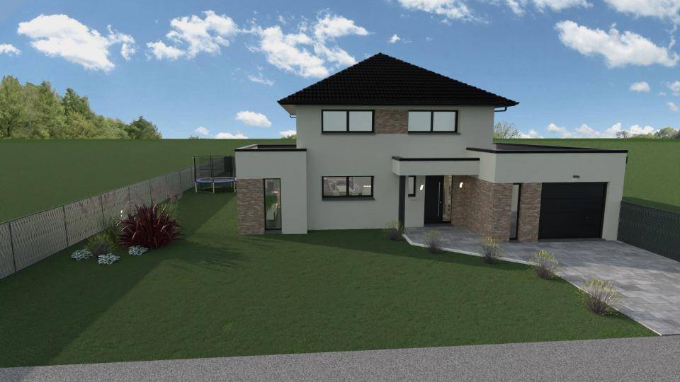 Programme terrain + maison à Bully-les-Mines en Pas-de-Calais (62) de 150 m² à vendre au prix de 370663€ - 1