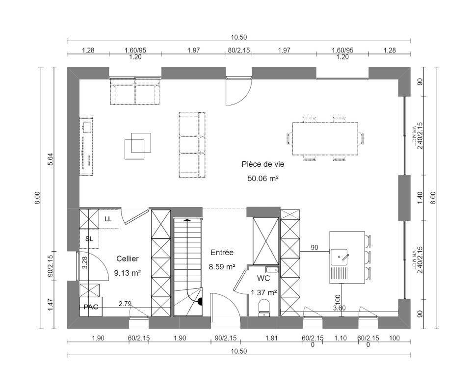 Programme terrain + maison à Cattenières en Nord (59) de 130 m² à vendre au prix de 337000€ - 4