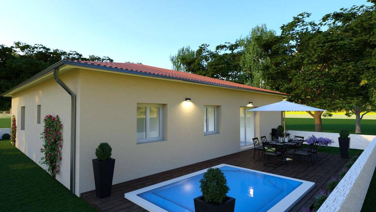 Programme terrain + maison à Saint-Symphorien-de-Lay en Loire (42) de 97 m² à vendre au prix de 211224€ - 2