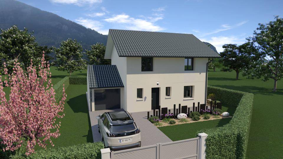 Programme terrain + maison à Menthonnex-en-Bornes en Haute-Savoie (74) de 100 m² à vendre au prix de 439800€ - 1