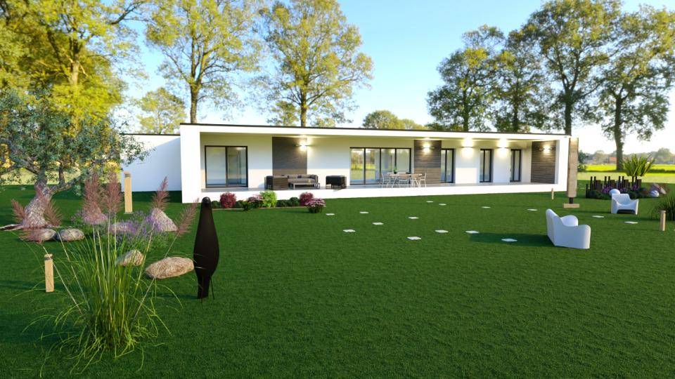 Programme terrain + maison à Saint-Martin-de-Villereglan en Aude (11) de 140 m² à vendre au prix de 347000€ - 1