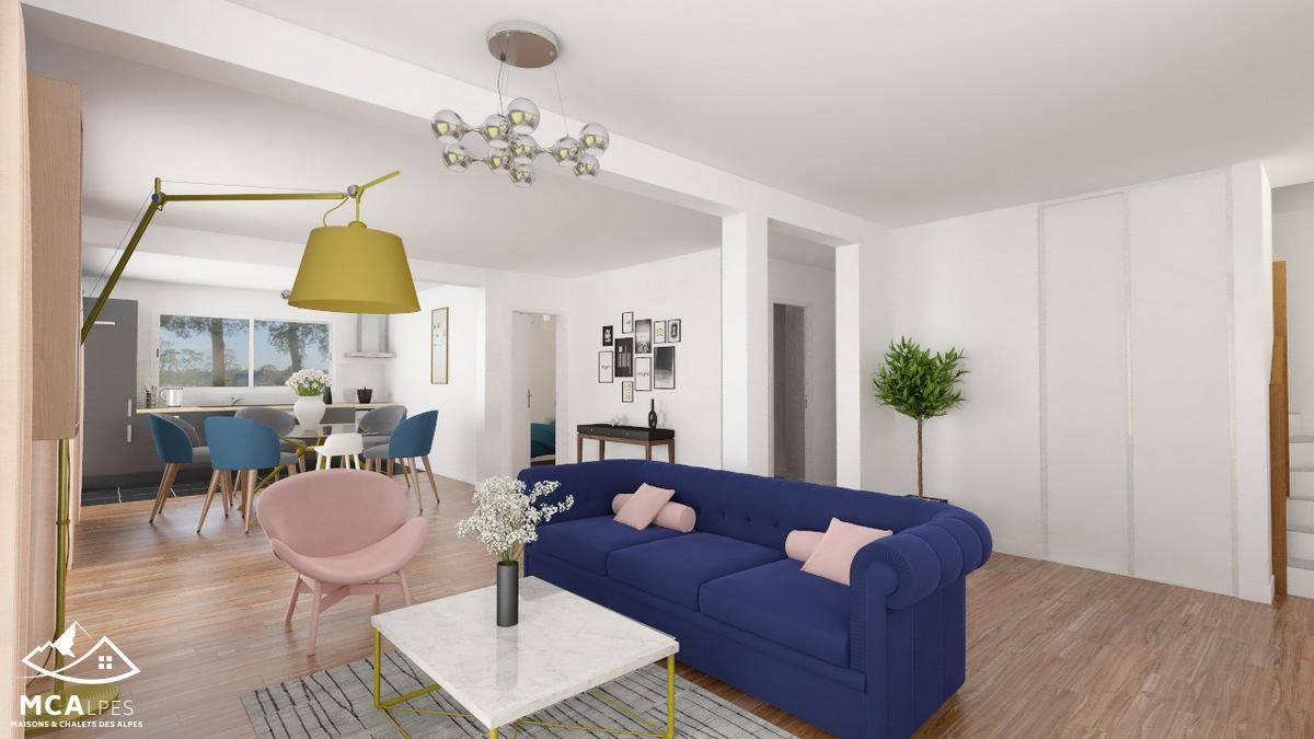 Programme terrain + maison à Chaumont en Haute-Savoie (74) de 110 m² à vendre au prix de 448508€ - 2