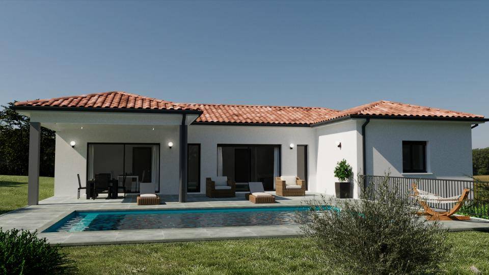 Programme terrain + maison à Villeneuve-Minervois en Aude (11) de 123 m² à vendre au prix de 369500€ - 1