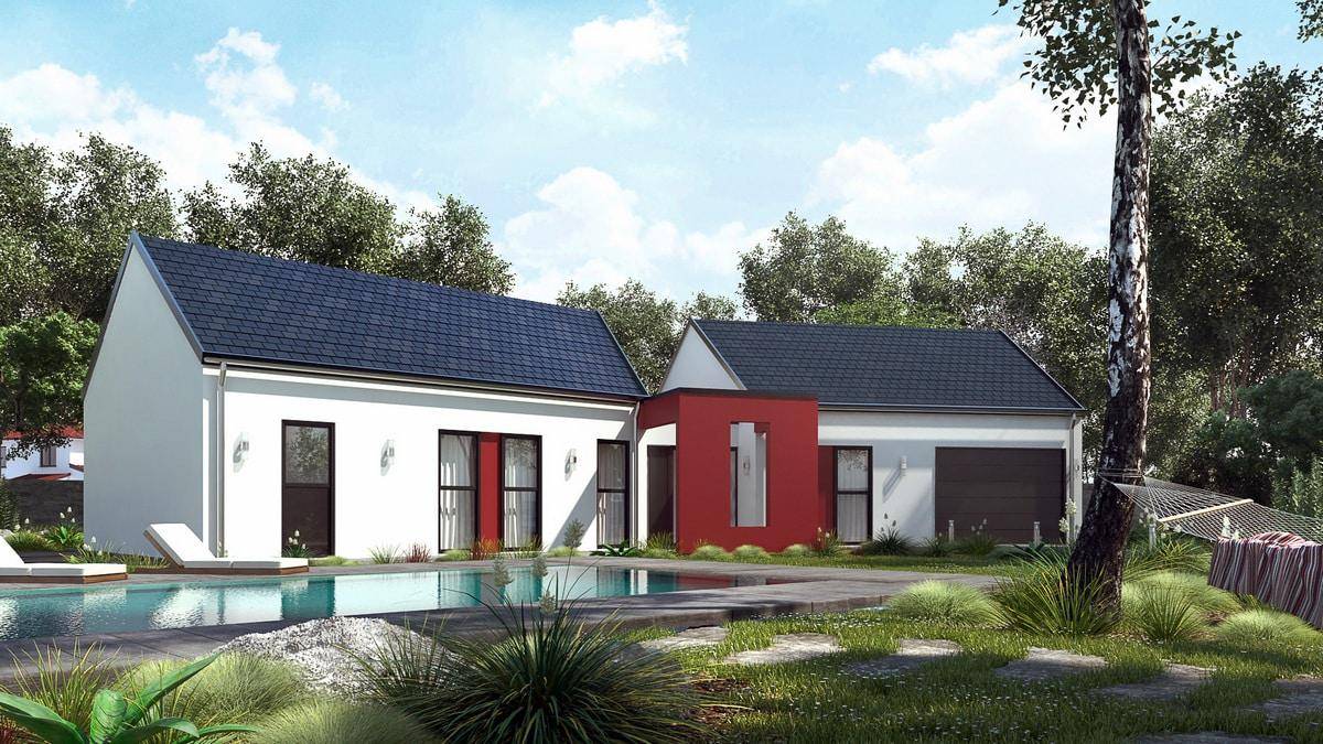 Programme terrain + maison à Frossay en Loire-Atlantique (44) de 95 m² à vendre au prix de 346340€ - 3
