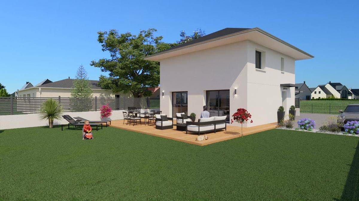 Programme terrain + maison à Thonon-les-Bains en Haute-Savoie (74) de 99 m² à vendre au prix de 449500€ - 3