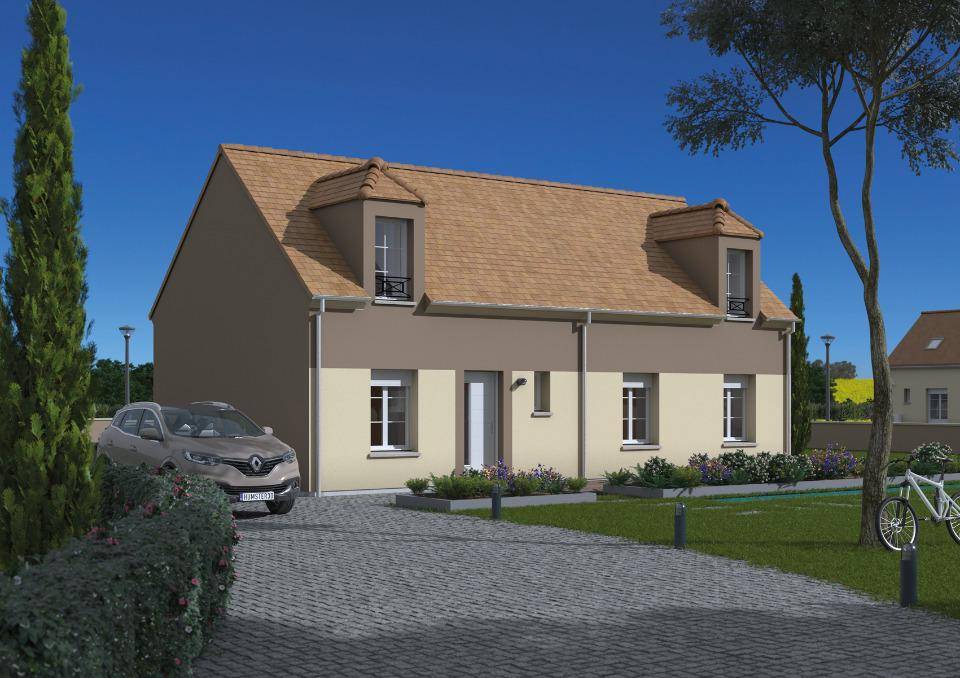 Programme terrain + maison à Précy-sur-Oise en Oise (60) de 105 m² à vendre au prix de 374100€ - 1