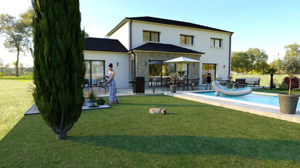 Programme terrain + maison à Fontenay-Mauvoisin en Yvelines (78) de 150 m² à vendre au prix de 546879€ - 3