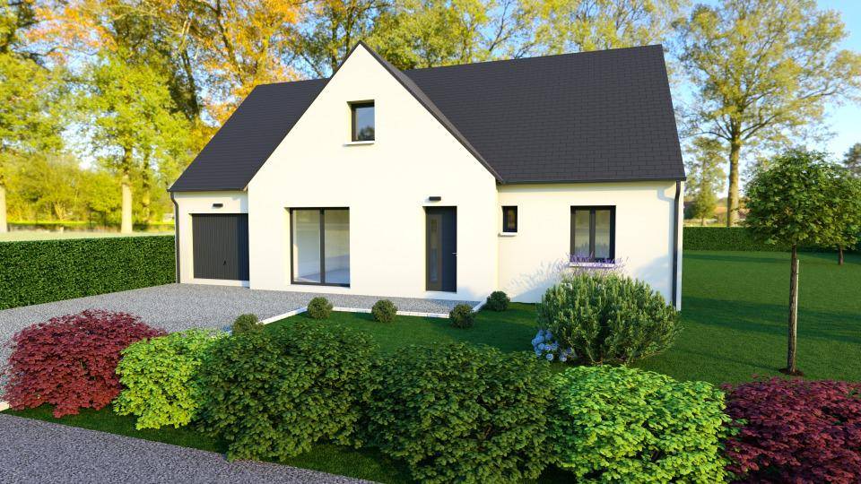 Programme terrain + maison à Château-Renault en Indre-et-Loire (37) de 115 m² à vendre au prix de 271500€ - 1