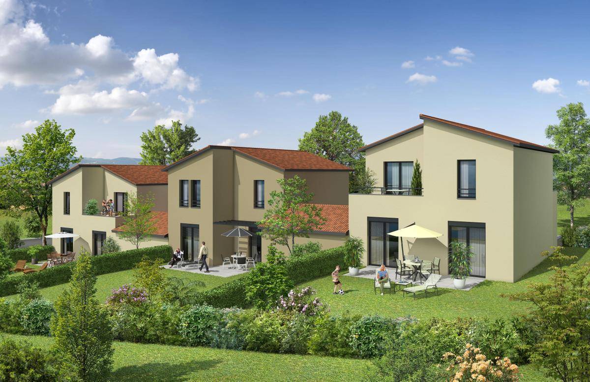 Programme terrain + maison à Échalas en Rhône (69) de 91 m² à vendre au prix de 320900€ - 2