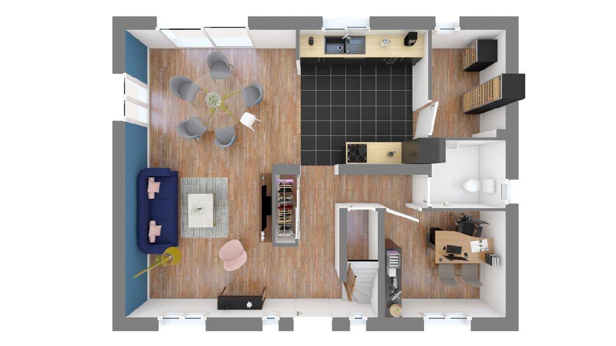 Programme terrain + maison à Ferrières en Charente-Maritime (17) de 109 m² à vendre au prix de 243924€ - 4