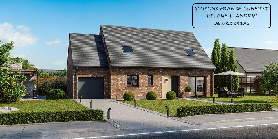 Programme terrain + maison à Watten en Nord (59) de 115 m² à vendre au prix de 307088€ - 3