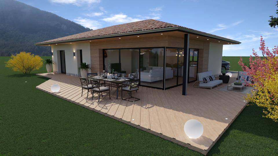 Programme terrain + maison à Fouillouse en Hautes-Alpes (05) de 90 m² à vendre au prix de 317000€ - 2