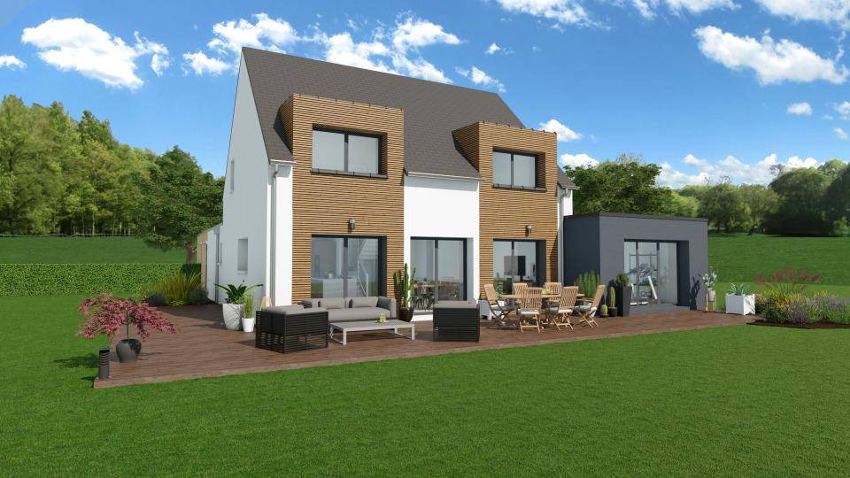 Programme terrain + maison à Erquy en Côtes-d'Armor (22) de 164 m² à vendre au prix de 475400€ - 1