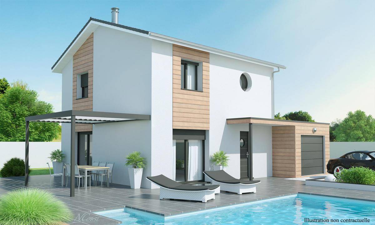 Programme terrain + maison à Décines-Charpieu en Rhône (69) de 103 m² à vendre au prix de 486200€ - 1