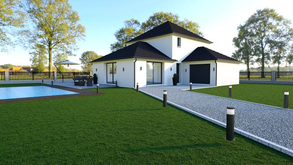 Programme terrain + maison à Fontenay-Mauvoisin en Yvelines (78) de 120 m² à vendre au prix de 411900€ - 2