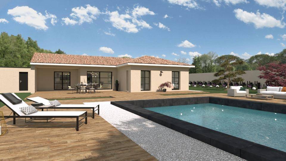 Programme terrain + maison à Connaux en Gard (30) de 110 m² à vendre au prix de 337500€ - 2