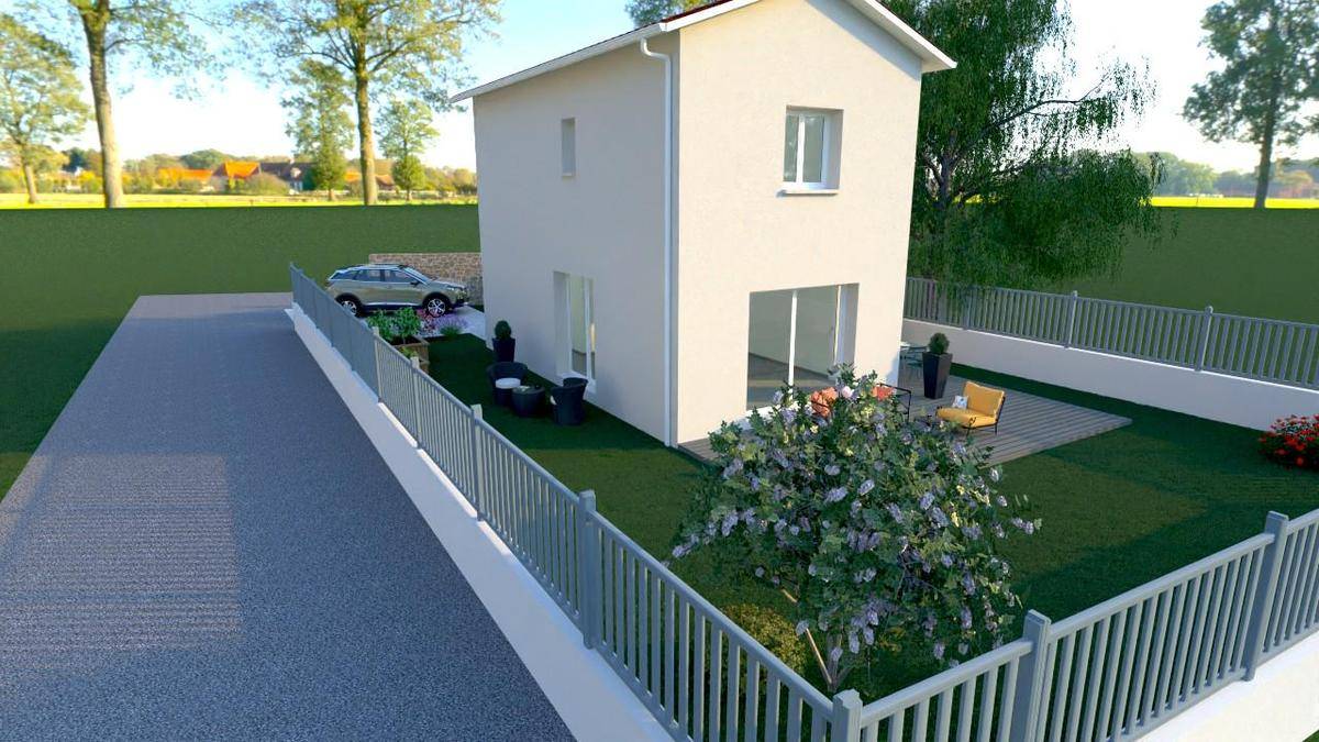 Programme terrain + maison à Mornant en Rhône (69) de 70 m² à vendre au prix de 329200€ - 1