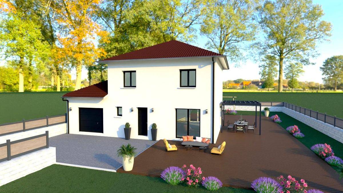 Programme terrain + maison à Saint-Chef en Isère (38) de 92 m² à vendre au prix de 317000€ - 2