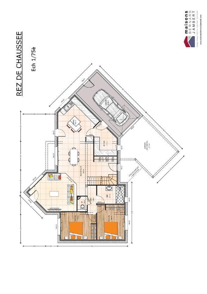 Programme terrain + maison à Cholet en Maine-et-Loire (49) de 140 m² à vendre au prix de 356000€ - 4