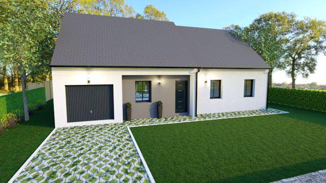 Terrain seul à La Bazoge en Sarthe (72) de 950 m² à vendre au prix de 90000€ - 1