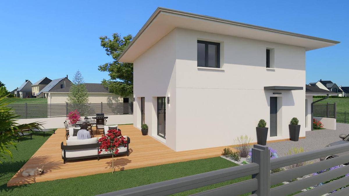 Programme terrain + maison à Thonon-les-Bains en Haute-Savoie (74) de 99 m² à vendre au prix de 449500€ - 2