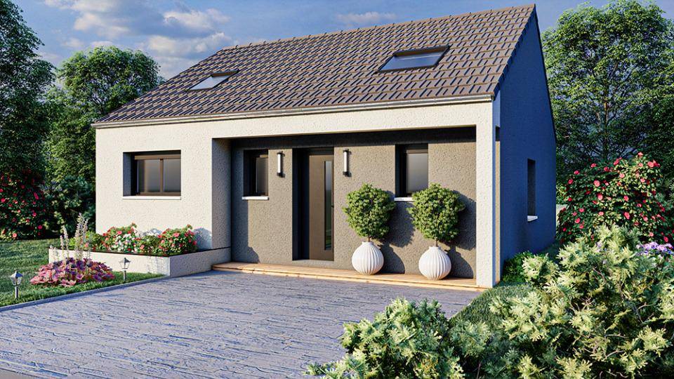 Programme terrain + maison à Lorry-Mardigny en Moselle (57) de 86 m² à vendre au prix de 269000€ - 1