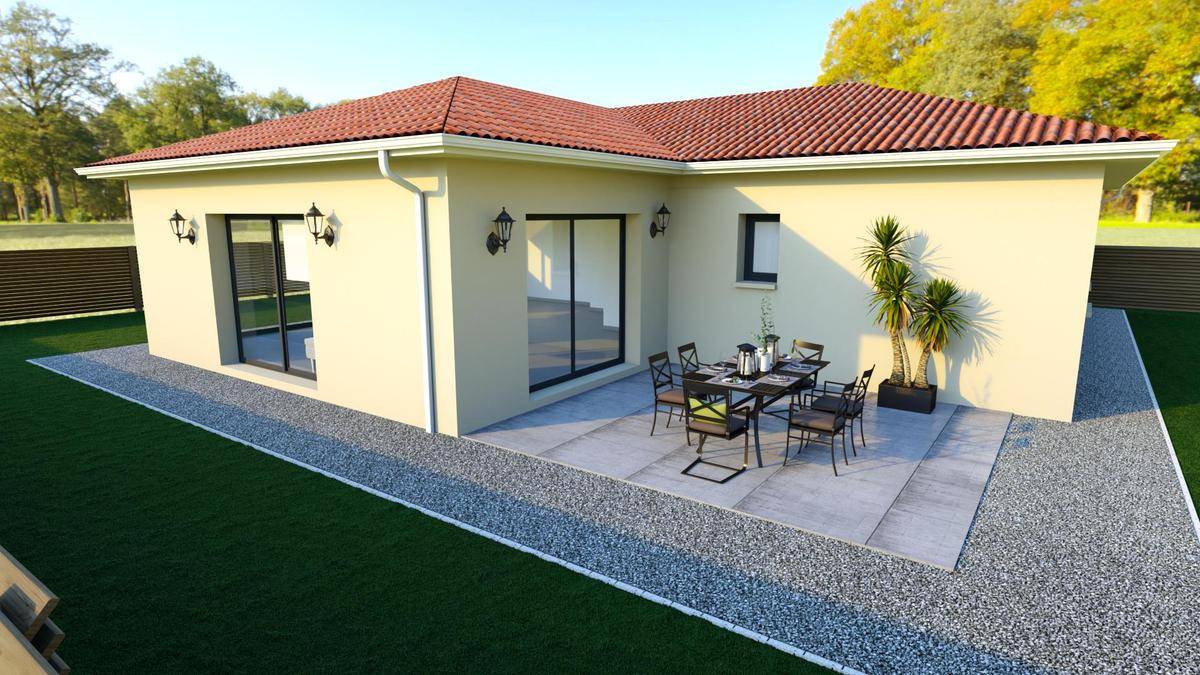Programme terrain + maison à Vandeins en Ain (01) de 105 m² à vendre au prix de 290000€ - 1