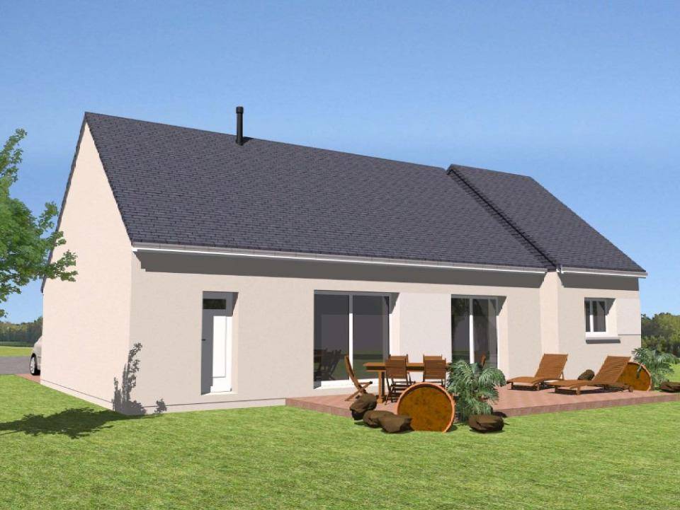 Programme terrain + maison à Domfront-en-Champagne en Sarthe (72) de 87 m² à vendre au prix de 225000€ - 2