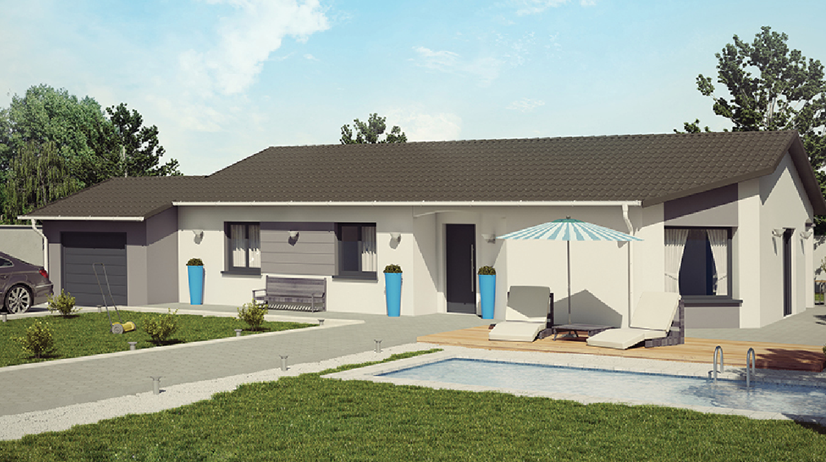 Programme terrain + maison à Meximieux en Ain (01) de 100 m² à vendre au prix de 496000€ - 3