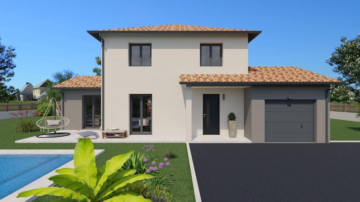 Programme terrain + maison à Romanèche-Thorins en Saône-et-Loire (71) de 110 m² à vendre au prix de 287500€ - 1