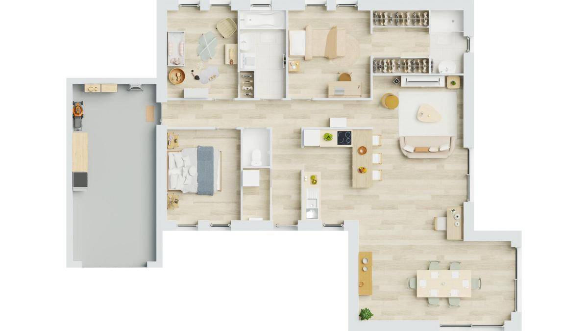 Programme terrain + maison à Chieulles en Moselle (57) de 100 m² à vendre au prix de 361254€ - 4