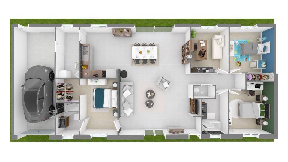 Programme terrain + maison à Issoudun en Indre (36) de 118 m² à vendre au prix de 255435€ - 2