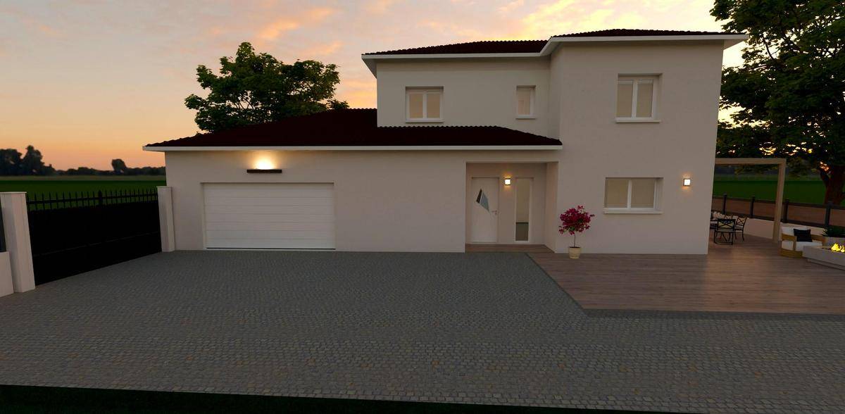 Programme terrain + maison à Meximieux en Ain (01) de 100 m² à vendre au prix de 385000€ - 3